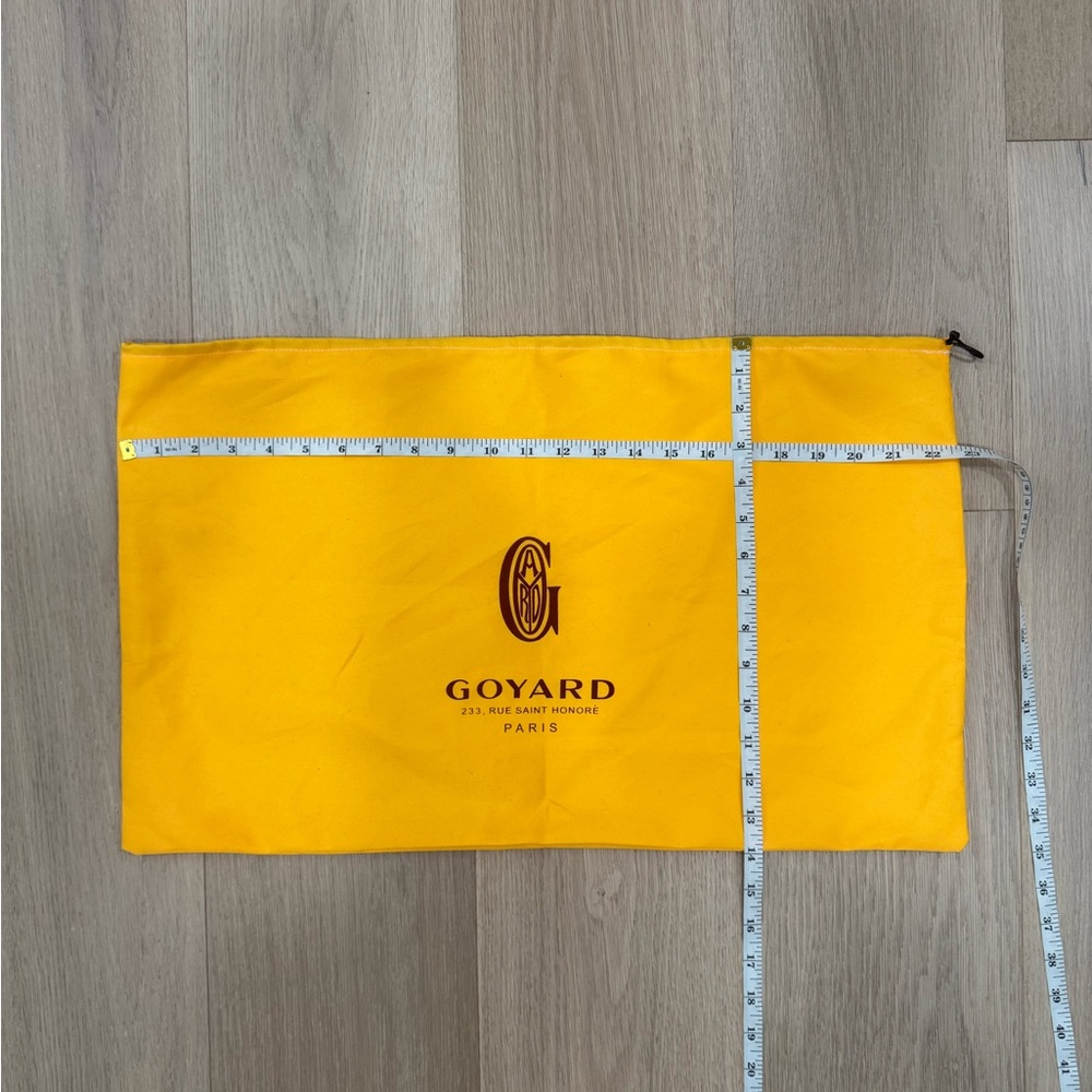 Goyard Bright Yellow dust bag.